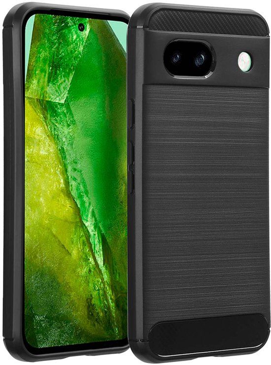 imoshion Hoesje - Geschikt voor Google Pixel 8a - Brushed Backcover - Zwart