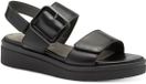 Tamaris WIDE FIT Dames Sandaaltje 8-88706-42 022 Zwart Leer Plateau Sandalen Maat 41 EU