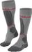 FALKE SK4 met compressie wol functioneel materiaal compressie skisokken heren grijs - maat 44-45