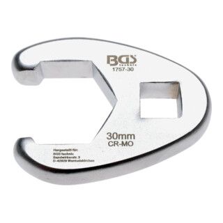 BGS Crowfoot Wrench Square Drive 12.5 mm (1/2") SW 30 mm