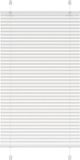 vidaXL Plissé rolgordijn 80x150 cm polyester wit