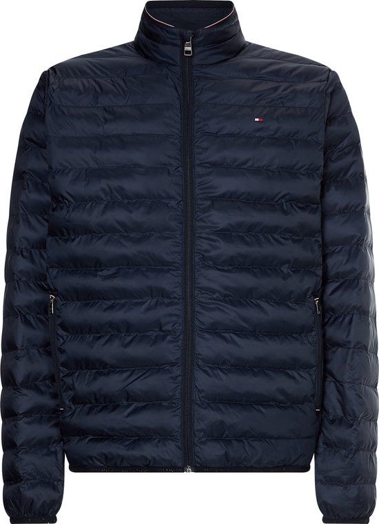 Tommy Hilfiger Core Packable Circular Jacket - Heren - Blauw - Maat L