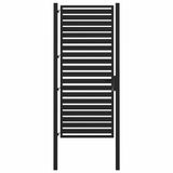 vidaXL Tuinhek - Afsluitbaar - 100x200 cm - Aluminium - Zwart