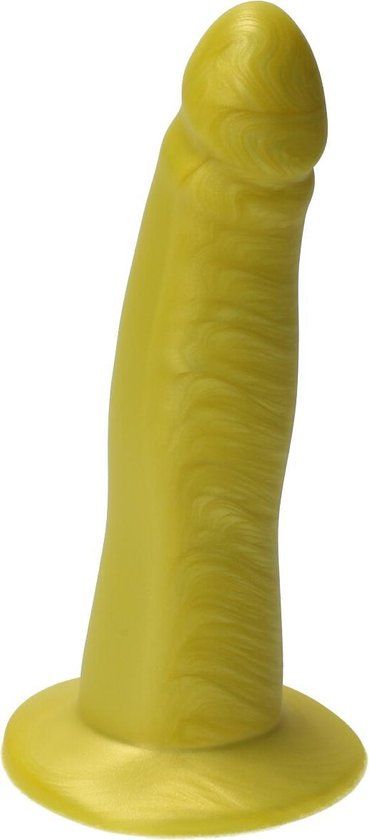 Ylva & Dite Eros Flash Gold - Realistische Siliconen Dildo met Zuignap - Goud