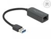 Delock USB 2.0 Adapter [1x USB-A-stekker - 1x RJ45-bus] 66646 0.16 m