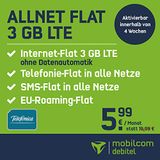 mobilcom-debitel MegaSim Allnet 5 GB in Telefónica-netwerk