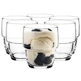 Glasmark KROSNO 1992 Set Van 6 Ijsbekers Van Transparant Glas Ijsglazen Dessertglazen Gestriad 230 ml