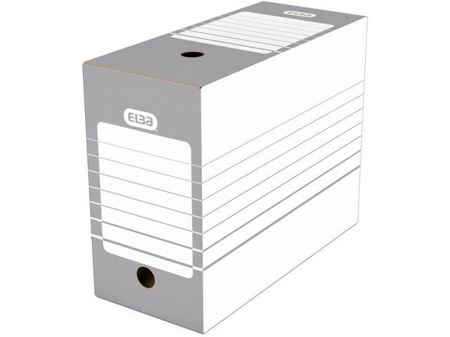 ELBA Archive Box, Cardboard, 150 x 340 x 270 mm, Grey