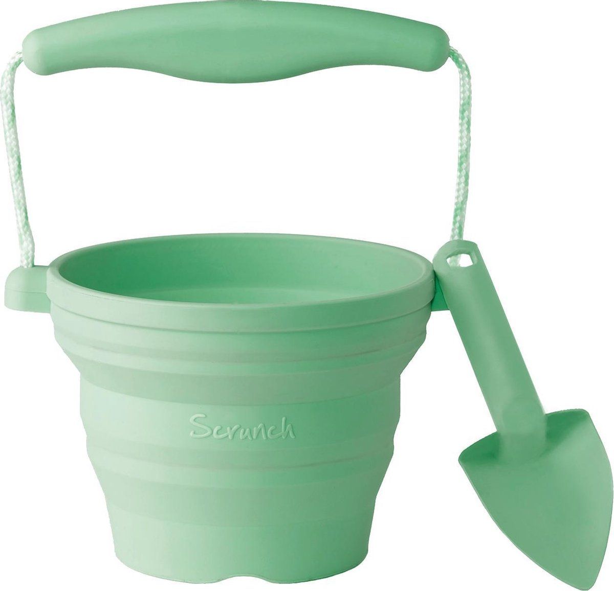 Scrunch Scrunch Bloempot met schep munt 14 x 12,5 x 3 cm