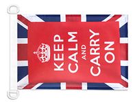 AZ FLAG Bootvlag Keep Calm and Carry On VK 45x30 cm Plastic Ringen