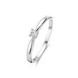 Isabel Bernard Ring Dames Witgoud Diamant 0.1 CD F SI 1 Maat 60