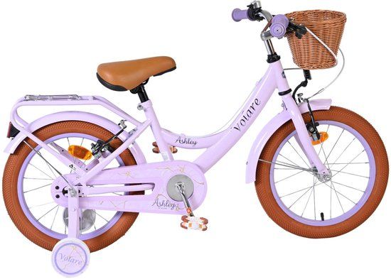 Volare Ashley Kinderfiets - Meisjes - 16 inch - Lila - Twee Handremmen