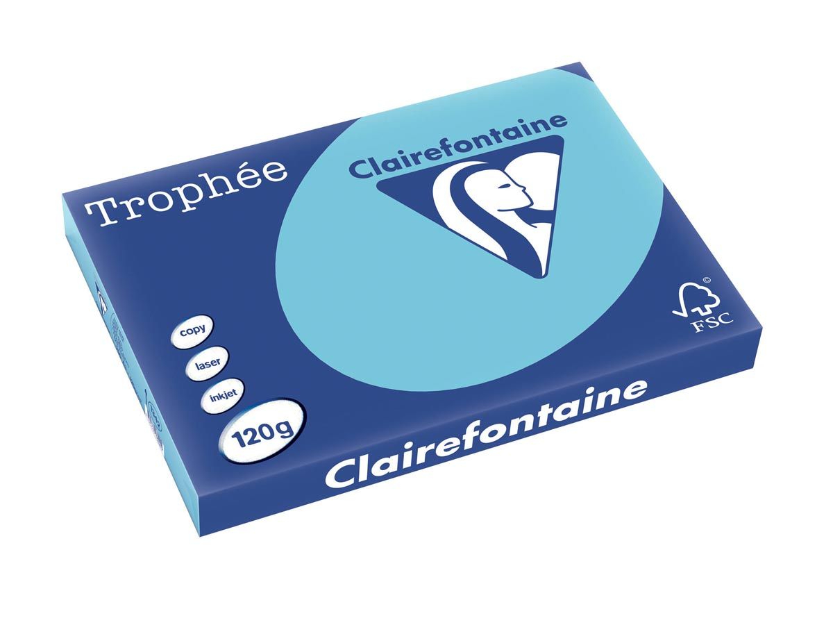 Clairefontaine Trophée Pastel A3 helblauw 120 g 250 vel