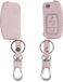 kwmobile coque de clé de voiture or rose pour clé de voiture pliable Ford à 3 boutons