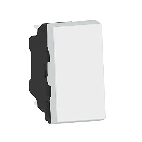 LEGRAND Inbouwaansluiter Mosaic Easy-LED 6 A - Wit - Drukknop