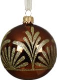 Decoris Kerstballen glas d8 cm espresso N