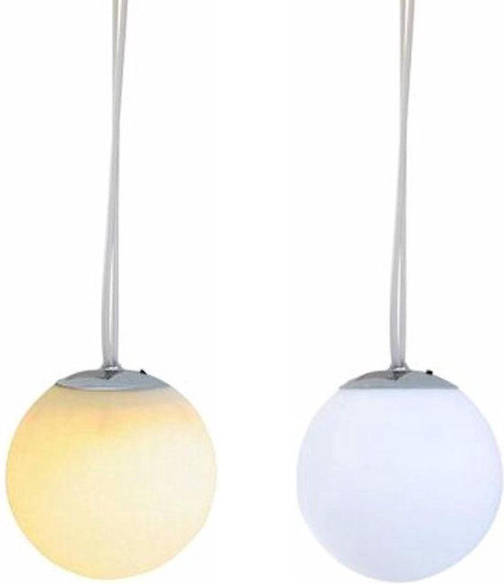 Kynast Solar LED Tuin hanglamp kogellamp 20cm - Wit