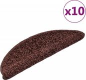 vidaXL Trapmatten - 10 stuks - Bruin - 56x17x3 cm