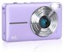 Zimilo Kinderdigitale camera, 44MP, 1080P, 16x zoom, 2,4 inch display, selfie camera met batterijen, Type C aansluiting, tas, draagriem, automatische scherpstelling, webcam, paars