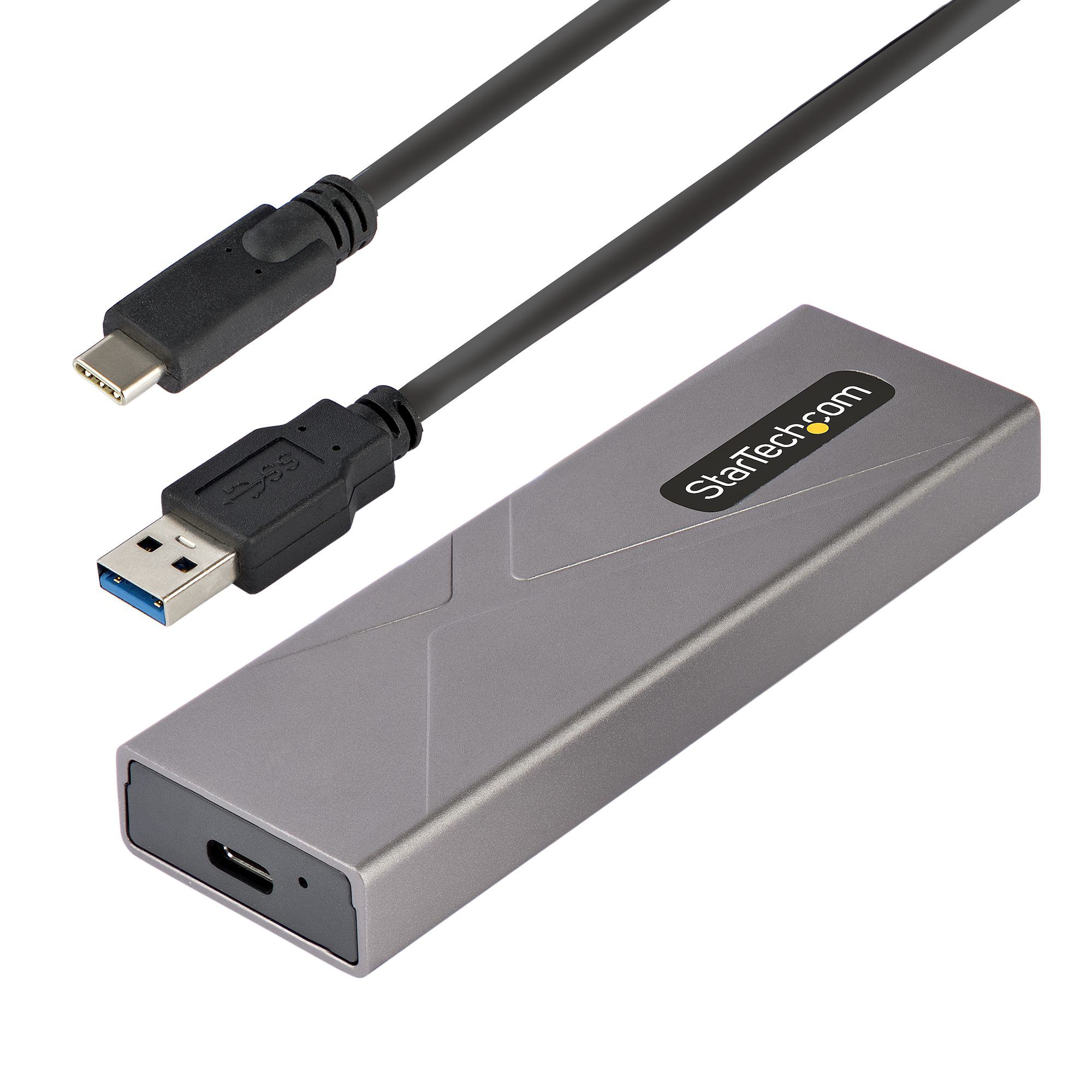 StarTech.com USB-C M.2 NVMe/SATA SSD Behuizing - Grijs