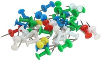 Gerimport Punaises/pushpins - 40x - gekleurd - voor prikbord/memobord