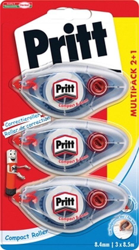 Pritt Correctieroller Compact 2 + 1 GRATIS blister