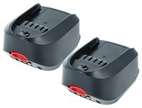 Bosch vhbw 2x Batterie kompatibel mit Fontus, EasyGrassCut 18-26, EasyGrassCut 18-230, EasyGrassCut 18 Werkzeug, Akku-Gartengerät (2000 mAh, Li-Ion, 18 V)
