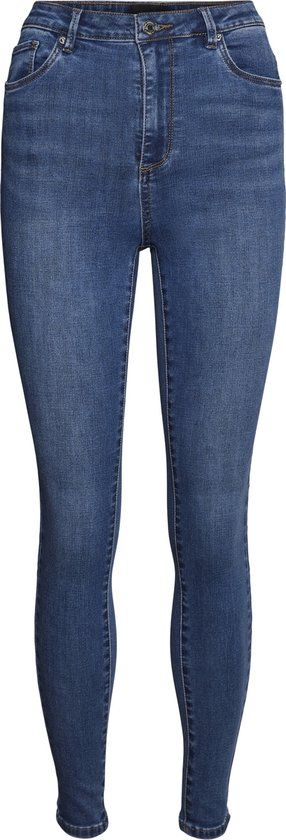 VERO MODA VMSOPHIA HR SKINNY J GU3112 GA NOOS Dames Jeans - Medium Blue Denim - Maat S/30