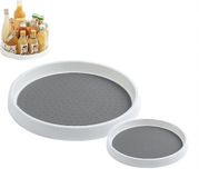 Roterend kruidenrek met 2 maten, 360° draaibaar. 2 rode kruidenhouders voor kruiden, ingrediënten en potjes. Beschikbare potjesgroottes: 25 cm en 30 cm.