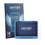 Savvies - Screenprotector voor Amazon Fire HD 8 Kids Pro 2024 (12. Gen.) - Folie Beschermfolie transparant 18 Stuks