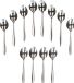 Excellent Houseware diner lepels - set van 12x - RVS - 18,5 cm - bestekset