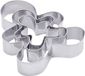 Dr. Oetker Cookie Cutter Set peperkoekmannetje, gemberbread man uitsteekvormen van roestvrij staal, uitsteekvormpjes voor koekjes en fondant in verschillende maten, hoeveelheid: 1 x 3-delige set