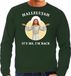 Bellatio Decorations Hallelujah its me im back Kerst sweater / Kerst trui groen voor heren - Kerstkleding / Christmas outfit M