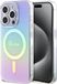 Guess Faceted Mirror Back Case (MagSafe Compatible) - Apple iPhone 15 Pro Max - Paars
