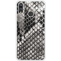 P20 Lite Texture Python Bedrukt Siliconen Hoesje