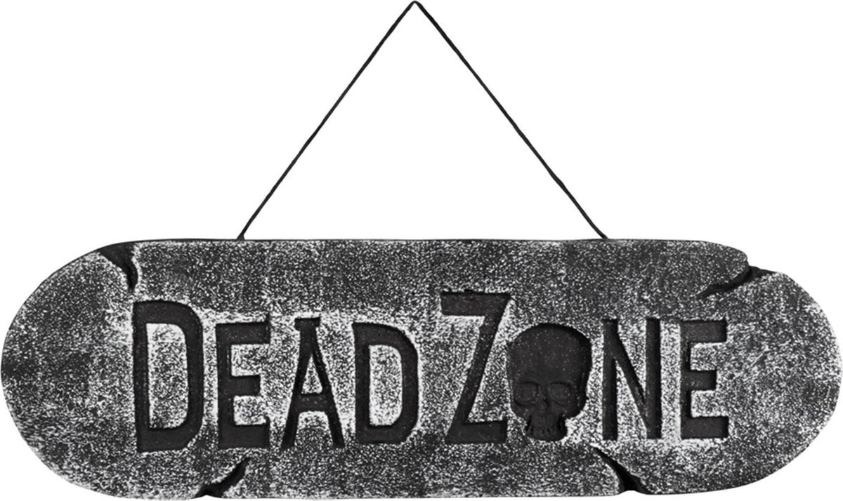 Generik Dead Zone Halloween bord - Feestdecoratievoorwerp