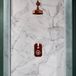 Hudson Reed Elizabeth Kit de douche thermostatique rétro – 1 fonction – Pommeau rond 15.5 cm & bras mural – Cuivre satiné