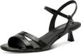 Tamaris - Dames - Platte sandalen - Zwart - Maat 36