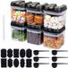 Unyqoos® set de 6 boîtes de conservation hermétiques de 500 ml