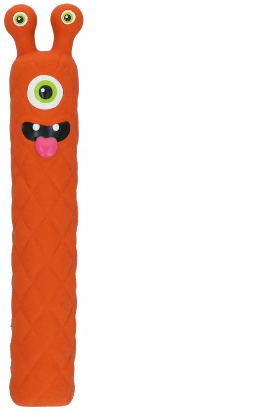 Dog Comets Hondenspeelgoed - Rubber Stick - Extra Sterk - Latex Invaders - 26 cm - Oranje - M