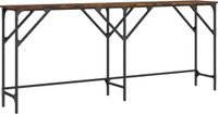 vidaXL Wandtafel 180x29x75 cm bewerkt hout gerookt eikenkleurig
