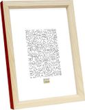 Deknudt Frames fotolijst S233H4 - naturel/rood - voor foto: 18x24 cm