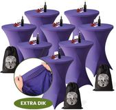 Aventara Statafelrok Paars x 8 – ∅80-85 x 110 cm met Opbergtas
