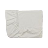 Essix - Royal Line - Effen hoeslaken met dubbele split in katoen perkal 2 x 80 x 200 cm Kalkwit