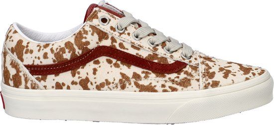 Vans Old Skool Pony Hair Dames Sneaker - Bruin Multi