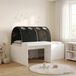 Maison Exclusive - Lit superposé avec bureau pour enfants, 3 pièces, blanc et noir