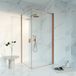 Fortifura Galeria Douchecabine - 100x80x200 - Profiel - veiligheidsglas - anti kalk - Geborsteld koper PVD