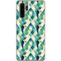 Huawei P30 Pro Toucan diamant siliconen hoesje