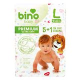 Bino Mertens 300002 - baby aankleedkussen L 5 + 1 gratis, wit