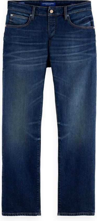 Scotch & Soda Ralston Jeans Heren Slim Fit Katoen Elastaan Beaten Blue W34 x L34